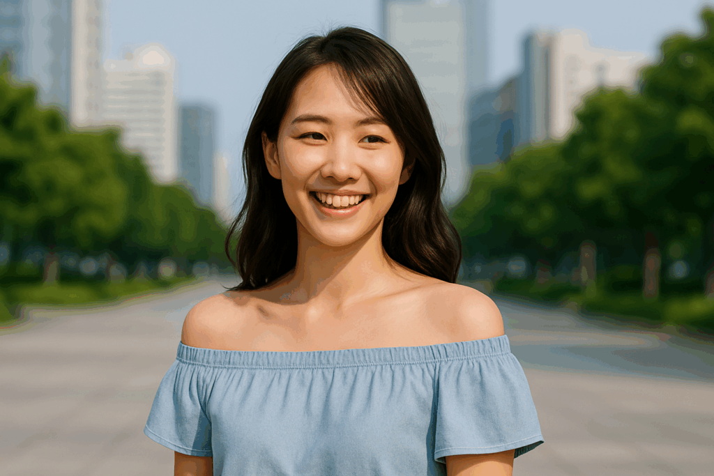 露出の多い服を着る女性