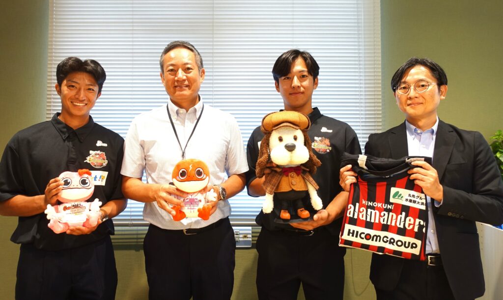 サラマンダーズの選手来社